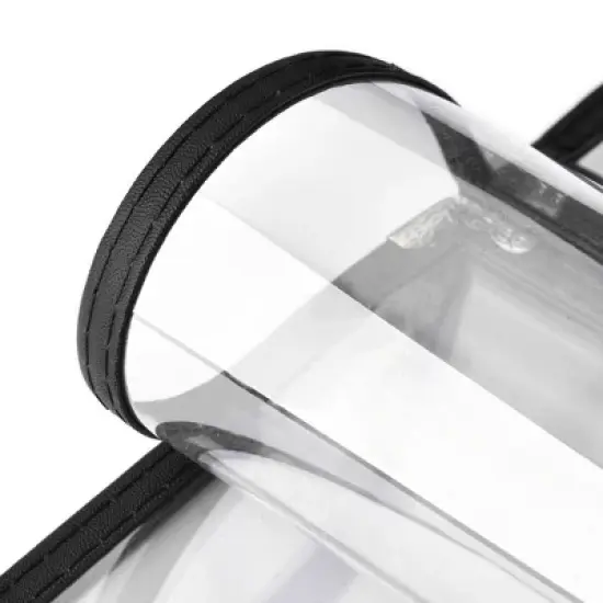 WeChef 30 Pack Menu Cover 8.5 x 11" Letter Double Fold 2 Page 4 View Restaurant Black Trim image {2}