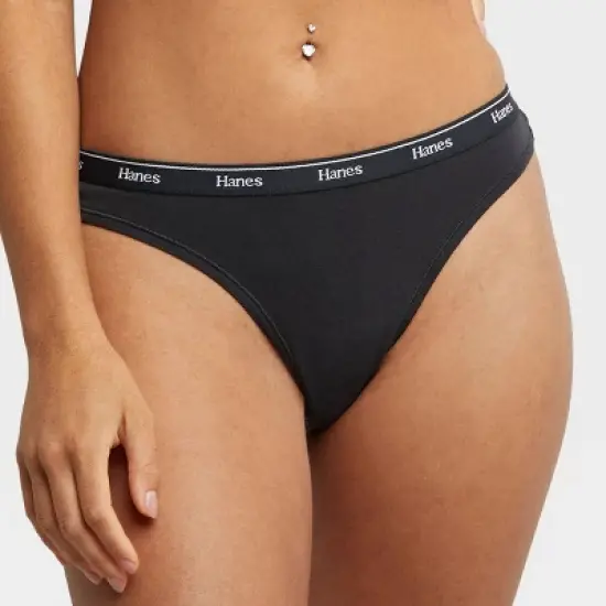 Hanes Originals Women's 6pk Original Thong - Colors May Vary image {1}