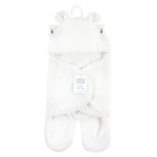 Hudson Baby Unisex Baby Animal Faux Shearling Baby Outdoor Stroller Sack Wrap, Cream, One Size image {1}