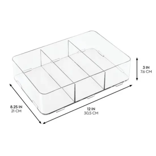 InterDesign Clarity Interlocking Divided Organizer image {1}