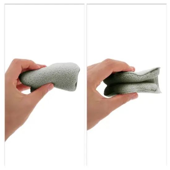 Unique Bargains Reusable Sponge Face Scrubber 5.31"x4.33" 1 Pc image {3}
