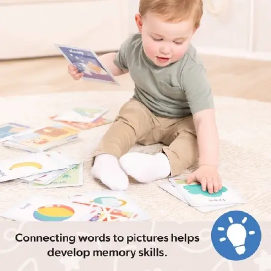 Melissa & Doug Ms. Rachel First Words Textured Sensory Flashcards Preschool Learning Toy: 30 Pieces for Memory and Emotional Skill Development image {4}