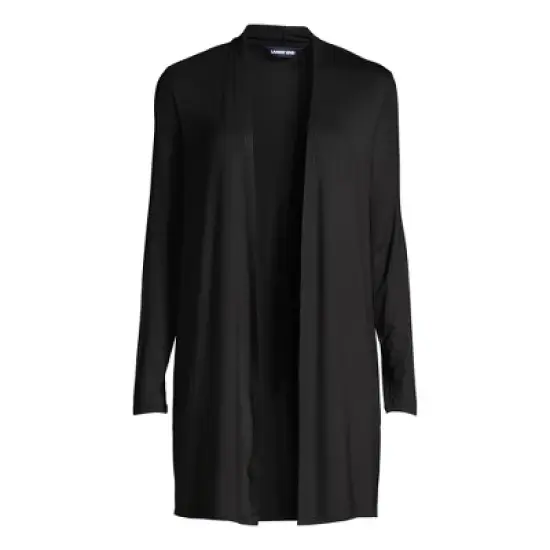 Lands' End Women's Lightweight Jersey Knit Long Cardigan image {6}