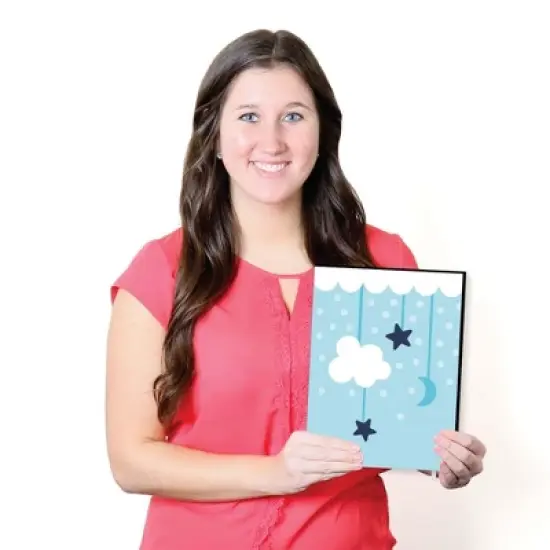 Big Dot of Happiness Baby Boy - Blue Nursery Wall Art and Kids Room Decorations - Gift Ideas - 7.5 x 10 inches - Set of 3 Prints image {4}