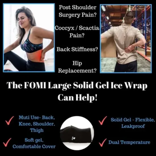 FOMI Large Hot Cold Solid Gel Pack  | 18" x 12" image {3}