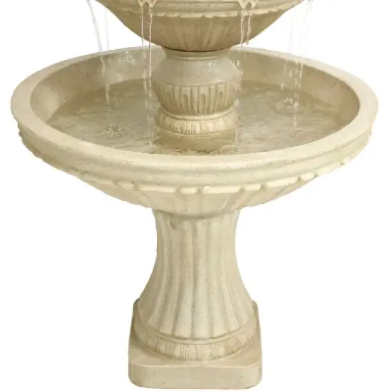 Sunnydaze 55"H Electric Polystone Classic Style 3-Tier Designer Outdoor Water Fountain image {5}