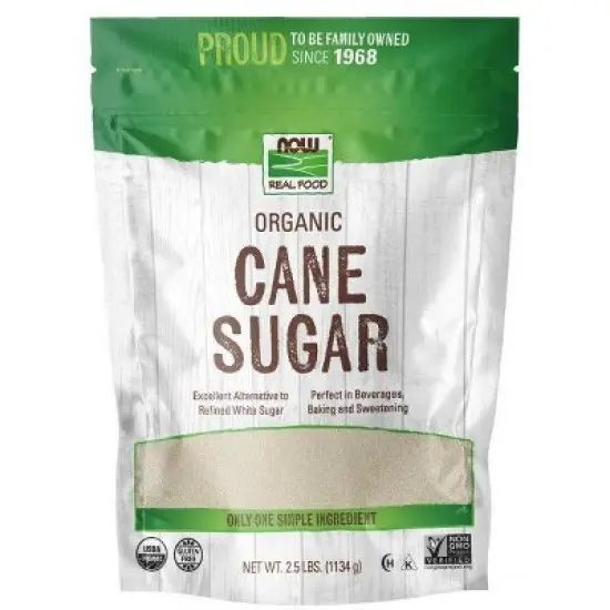 Organic Cane Sugar by Now Foods  -  2.5 lb Granule image {2}