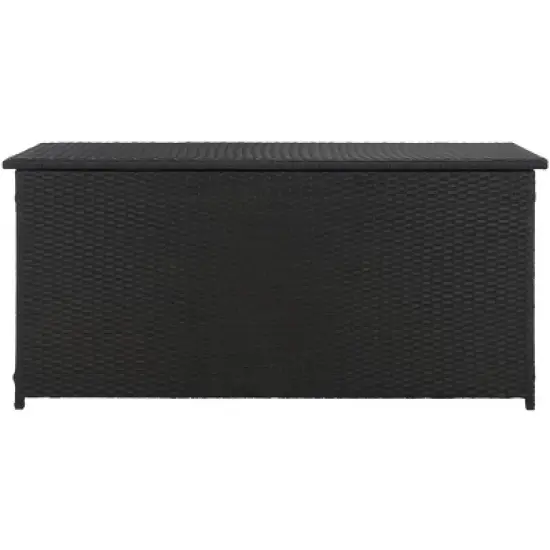 Cosima 53 Inch Wide Outdoor Storage Box - Black - Safavieh image {11}