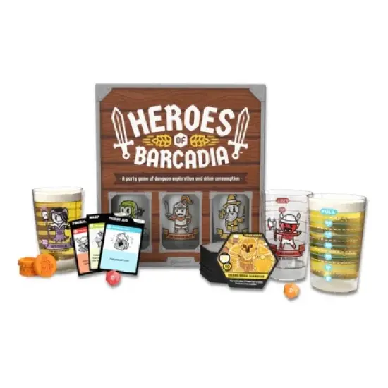 Rollacrit Heroes of Barcadia Base Game Board Game: Creative Thinking Party Game for 2-6 Players, Includes Tokens & Tiles image {2}