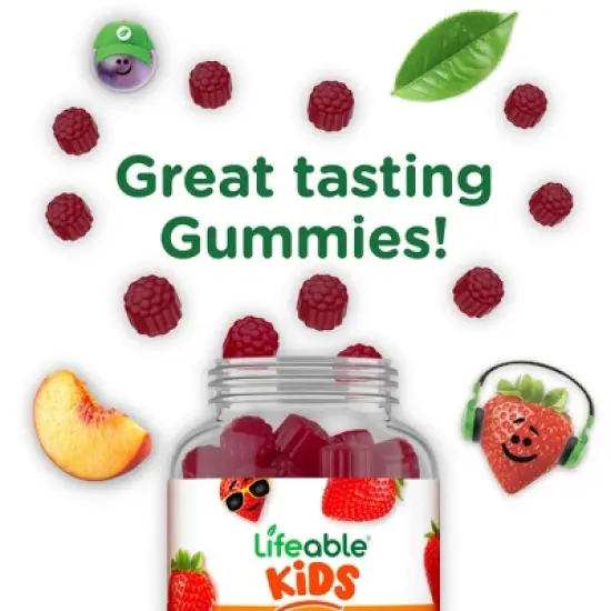 Lifeable - Vitamin B6 - Kids - 60 Gummies image {5}