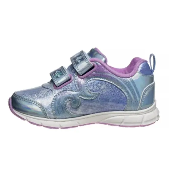 Disney Girls Frozen II Elsa & Anna Princess Light Up Sneakers -Lightweight Tennis Breathable Athletic Sneakers(Toddler/Little Kid) image {1}