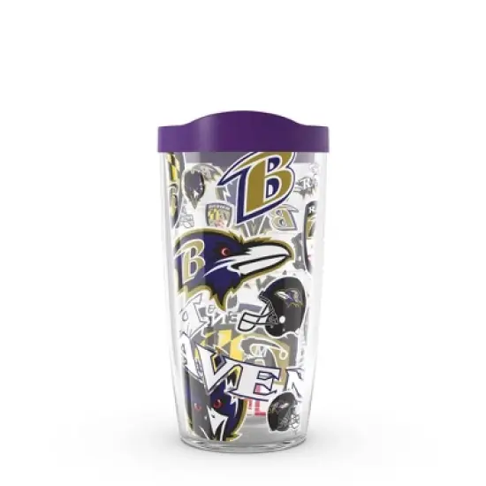 NFL Baltimore Ravens 16oz All Over Classic Tumbler image {6}