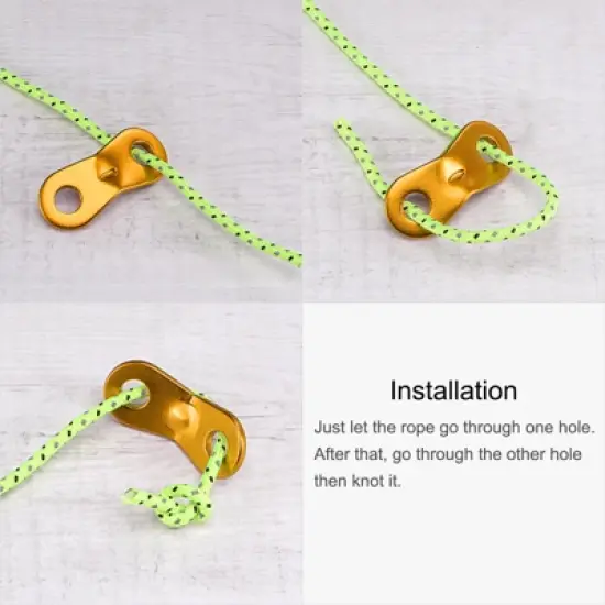 Unique Bargains Aluminum Rope Tensioner Tent Cord Adjuster for Outdoor Camping Travel image {4}