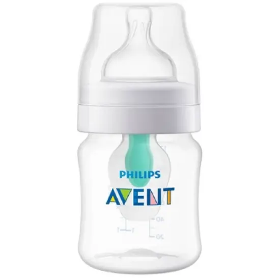 Philips Avent 3pk Anti-Colic Baby Bottle with AirFree Vent - Clear - 4oz image {3}