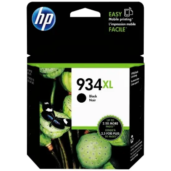 HP 934XL High Yield Black Original Ink Cartridge, ~1,000 pages, C2P23AN#140 image {6}