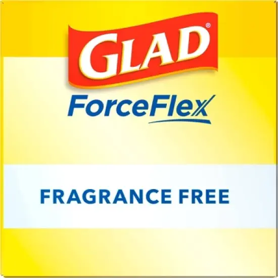 Glad ForceFlex Drawstring Fragrance Free Trash Bags - 13gal/50ct image {14}