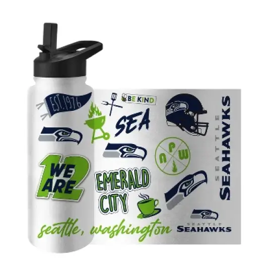NFL Seattle Seahawks 34oz Native Quencher Bottle image {1}