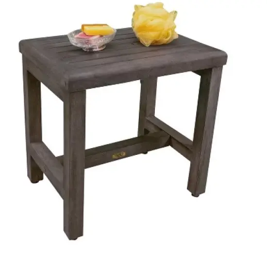 CoastalVogue&reg; Eleganto&reg; 18" Wide Shower Bench in Antique Gray Finish image {3}