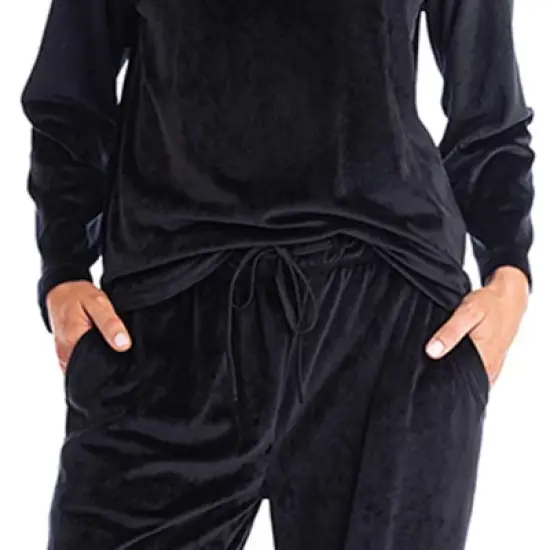 Softies Feather Velour Funnel Neck Lounge Set image {3}