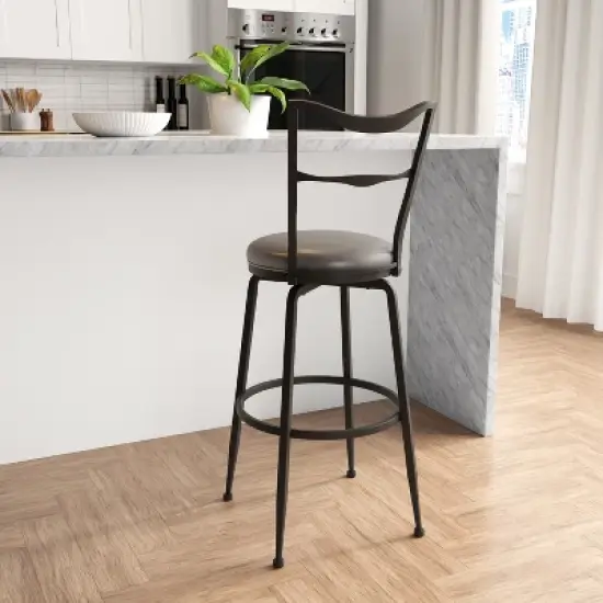 Larimore Metal Bar Height Stool Black - Hillsdale Furniture image {1}