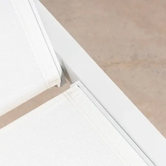 Myers Aluminum Outdoor Patio Chaise Lounge - White - Christopher Knight Home: Weather-Resistant, Traditional Style image {3}