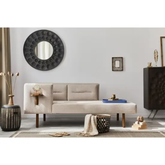 American Atelier Blue Square Large Tray with Gold Trimming & Handles image {6}