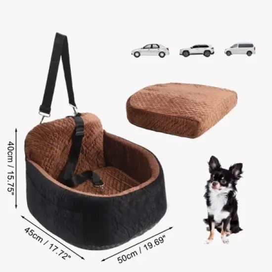 Unique Bargains Removable Comfortable Dog Car Seat 1 Pc image {1}