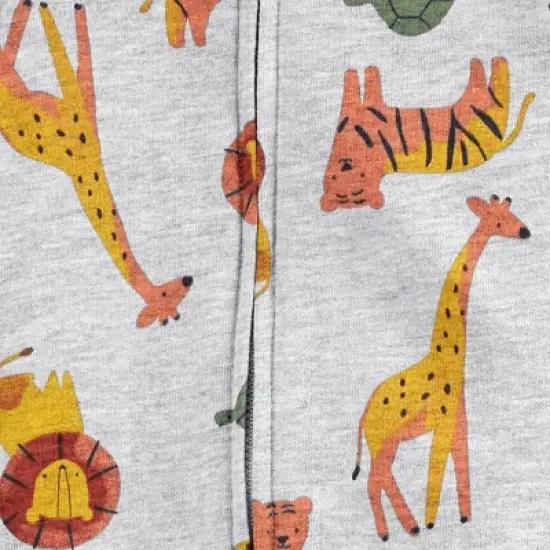 Carter's Just One You&reg; Baby Boys' Safari Cotton Cardigan & Bodysuit - Gray image {2}