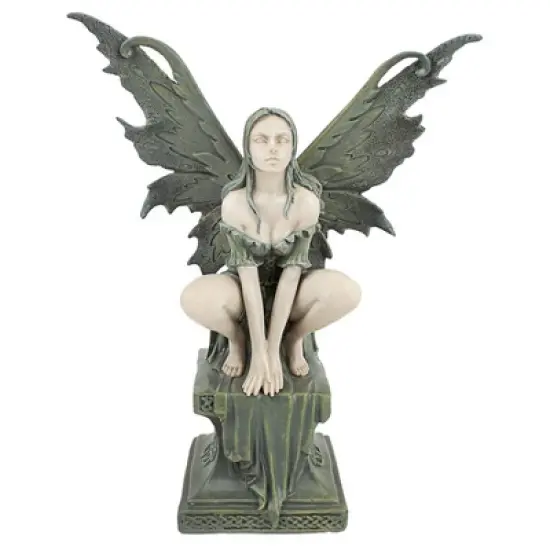 Design Toscano Celtic Inspired Fairy's Perilous Perch Garden Statue: Medium image {2}
