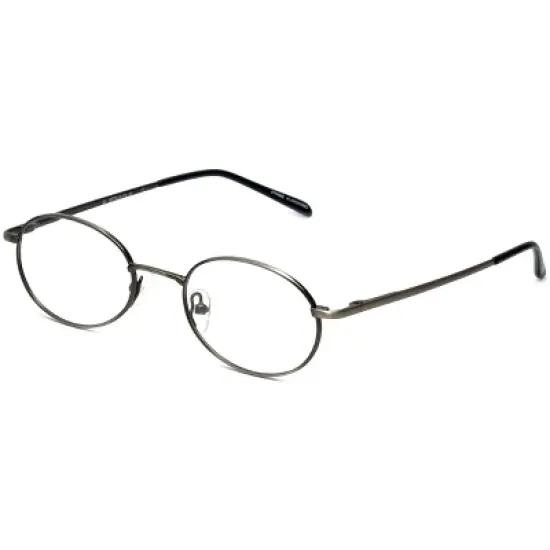 Calabria Metal Flex Designer Reading Glasses Model M in Ant-Pewter 48mm X-SMALL image {1}