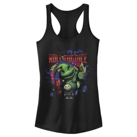 Junior's The Nightmare Before Christmas Halloween Oogie Roll The Dice Racerback Tank Top image {4}