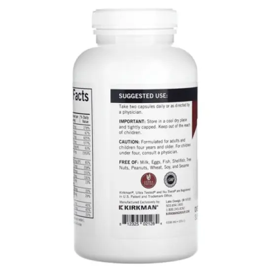 Kirkman Labs Super Nu-Thera Without A& D, 360 Capsules image {2}
