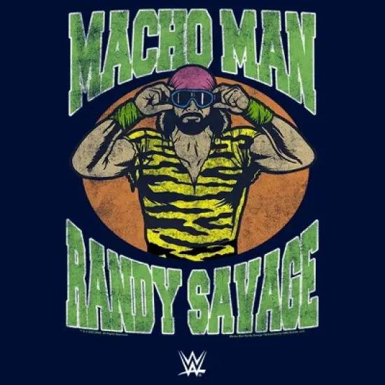 Boy's WWE Macho Man Randy Savage Distressed T-Shirt image {1}
