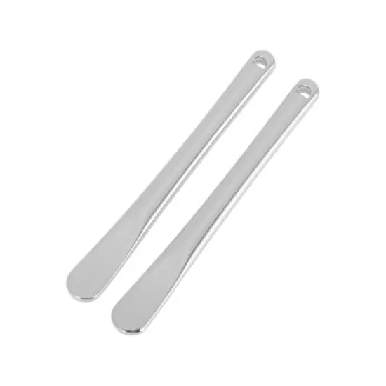 Unique Bargains Round Handle Mini Makeup Cosmetic Spoon 2 Pcs image {7}