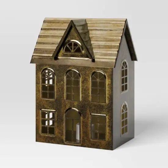 Christmas Lit Metal House Decor Champagne Gold - Wondershop&trade; image {2}