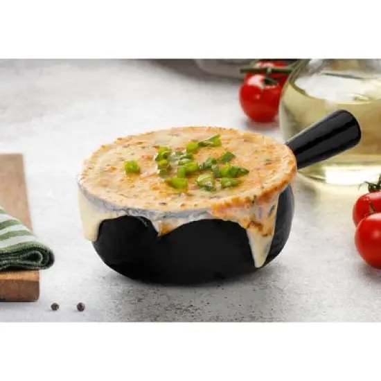 Kook French Onion Soup Crocks, Ceramic Bowls, 18 oz, Set of 4 image {2}