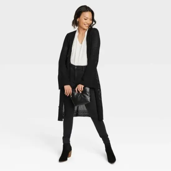 Women's Pointelle Duster Cardigan - Knox Rose&trade; image {2}