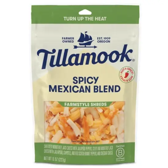 Tillamook Farmstyle Spicy Mexican Blend Shredded Cheese - 8oz image {9}