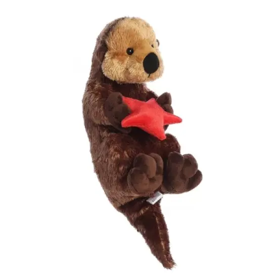 Aurora Flopsie 12" Cali Otter Brown Stuffed Animal image {1}