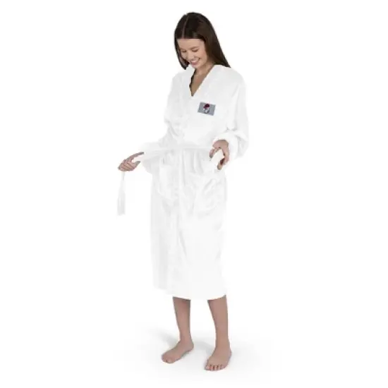 NCAA Georgia Bulldogs White Out Silk Touch Robe Small/Medium image {1}