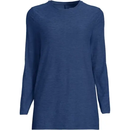 Lands' End Women's Long Sleeve Performance Crew Neck Tunic image {10}