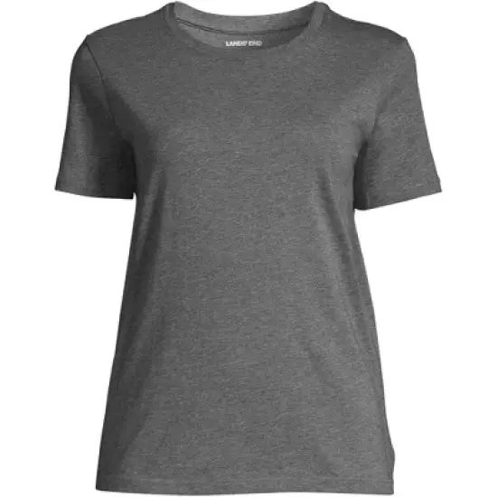 Lands' End Women's Tall Relaxed Supima Cotton Short Sleeve Crewneck T-Shirt image {7}
