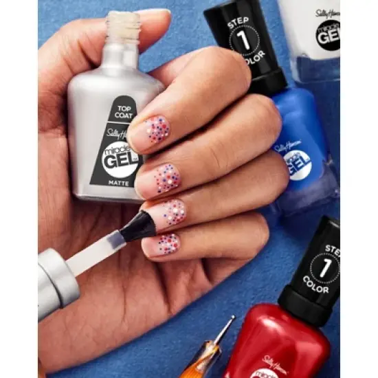 Sally Hansen Miracle Gel Nail Polish - 102 Matte Top Coat - 0.5 fl oz image {4}