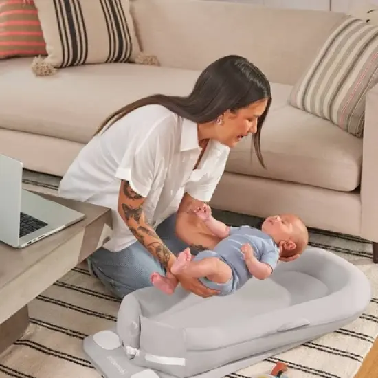 Homedics Baby Lounger Calming Cushion with Soothing Sound, Vibration and Washable Cover image {4}