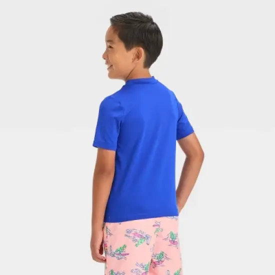Boys' Short Sleeve Solid Rash Guard Top - Cat & Jack&trade; image {2}