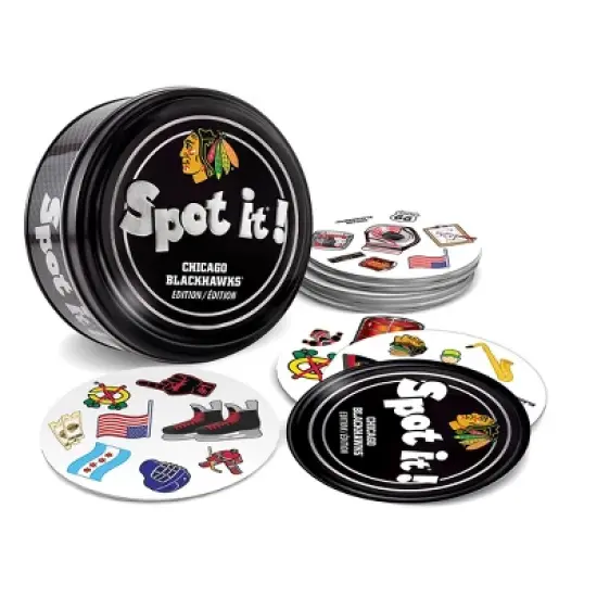 MasterPieces Officially Licensed NHL Chicago Blackhawks Spot It Game for Kids and Adults image {2}