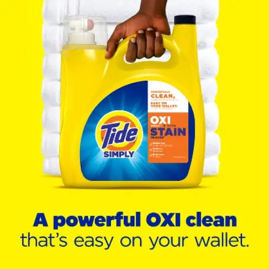 Tide Simply Oxi Stain Refresh Liquid Laundry Detergent - 162oz image {1}