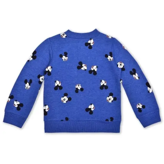 Disney Boy's 3-Pack Mickey Mouse Graphic Zip Up Jacket, Graphic Raglan Tee and Jogger Pant Set for toddler image {2}