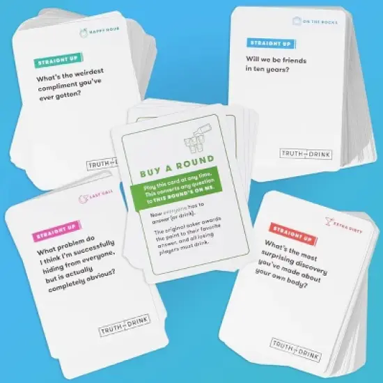 CUT Games Truth or Drink Card Game image {2}