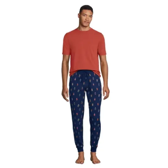 Lands' End Men's Knit Jersey Pajama Sleep Set image {9}